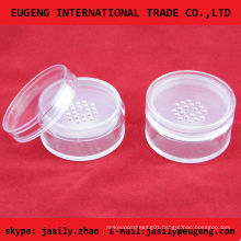 Round plastic loose compacts